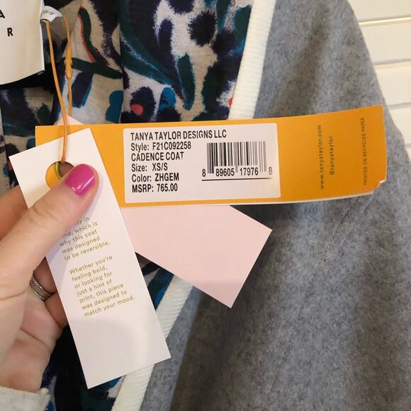NWT Tanya Taylor Reversible Cadence Coat XS/S - Picture 7 of 7
